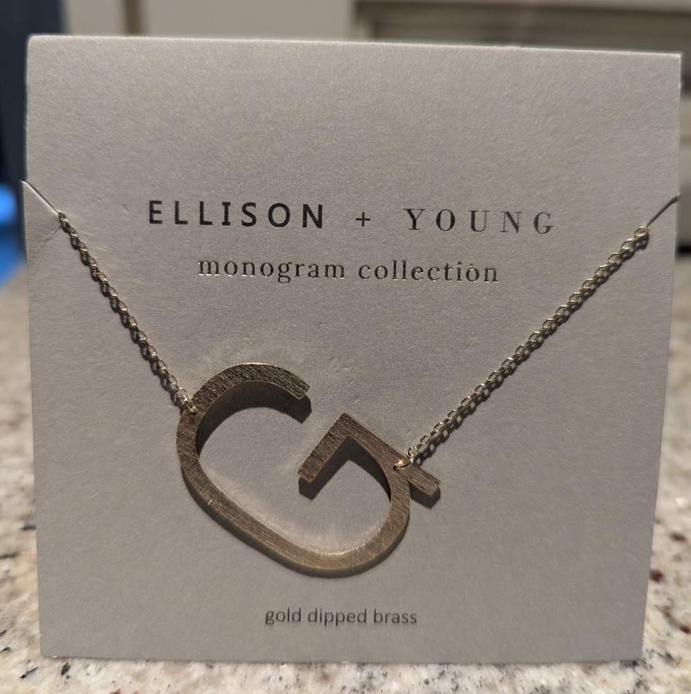 Gold Monogram Necklace